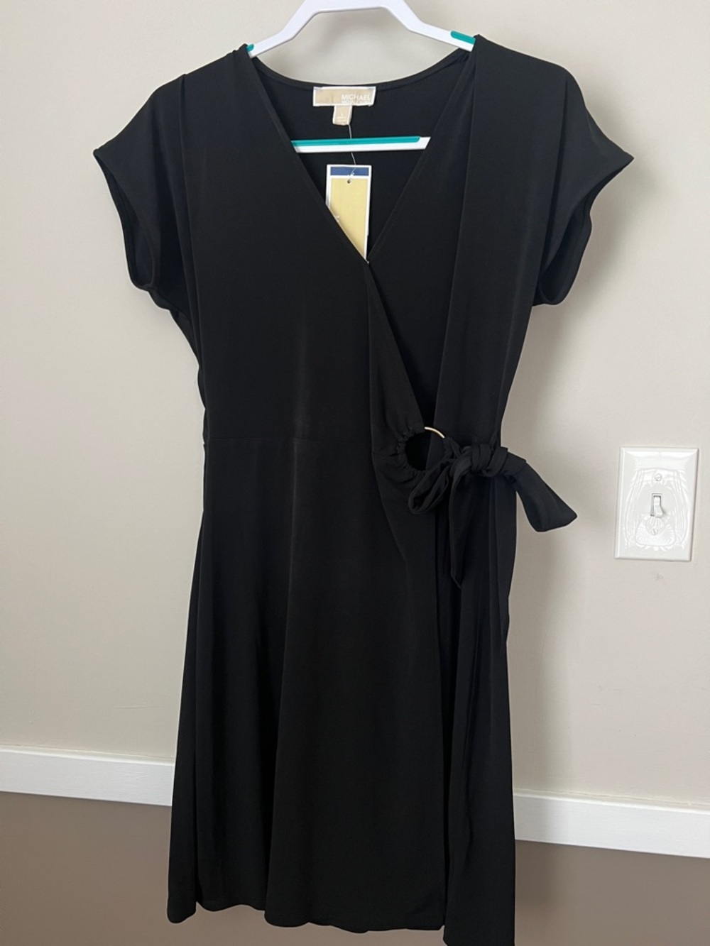 NWT Michael Kors Black Wrap Dress